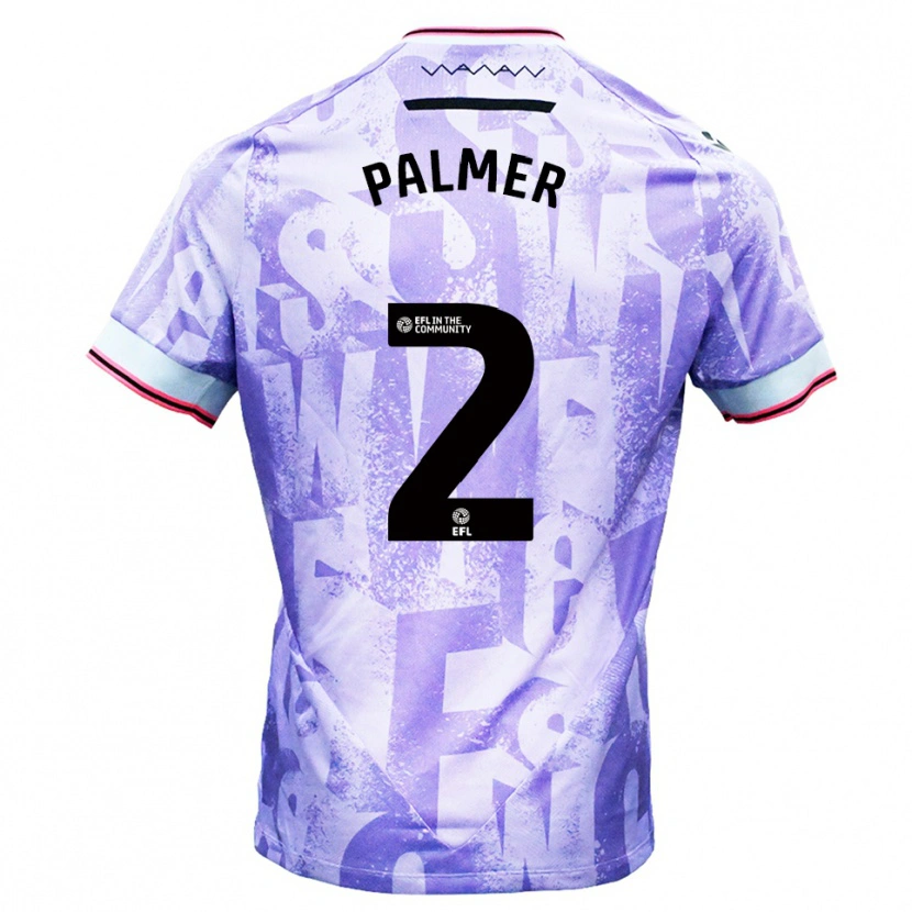 Danxen Herren Liam Palmer #2 Lila Weiß Auswärtstrikot Trikot 2025/26 T-Shirt Österreich