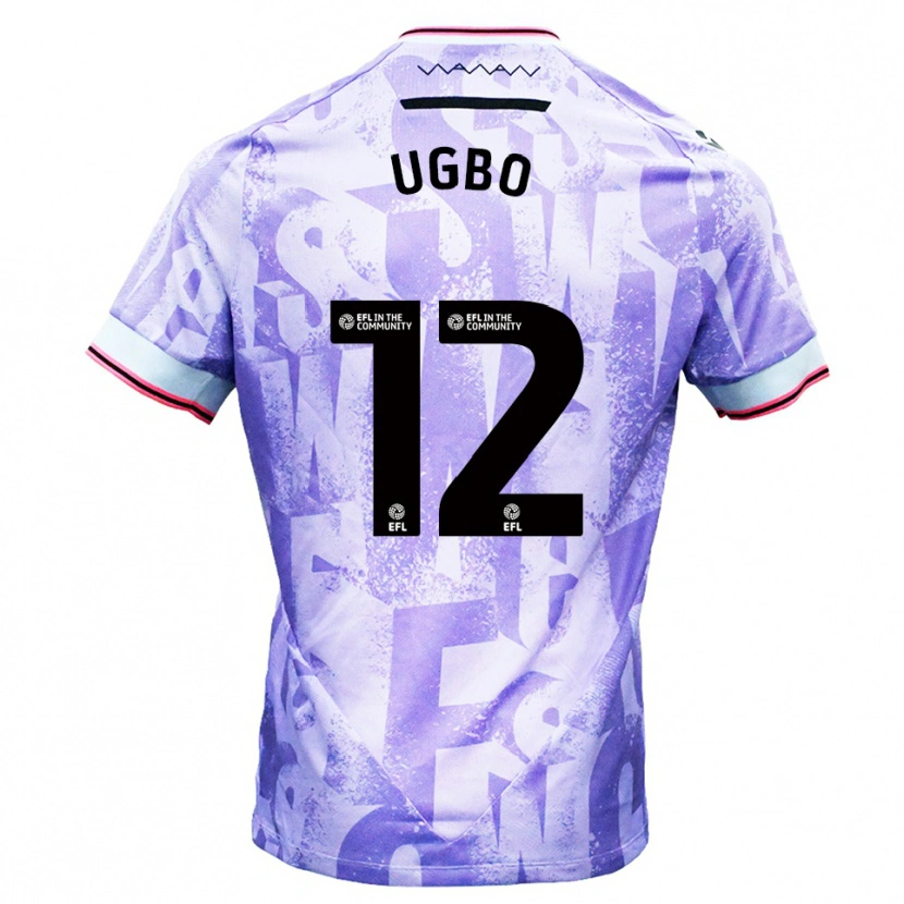 Danxen Herren Iké Ugbo #12 Lila Weiß Auswärtstrikot Trikot 2025/26 T-Shirt Österreich