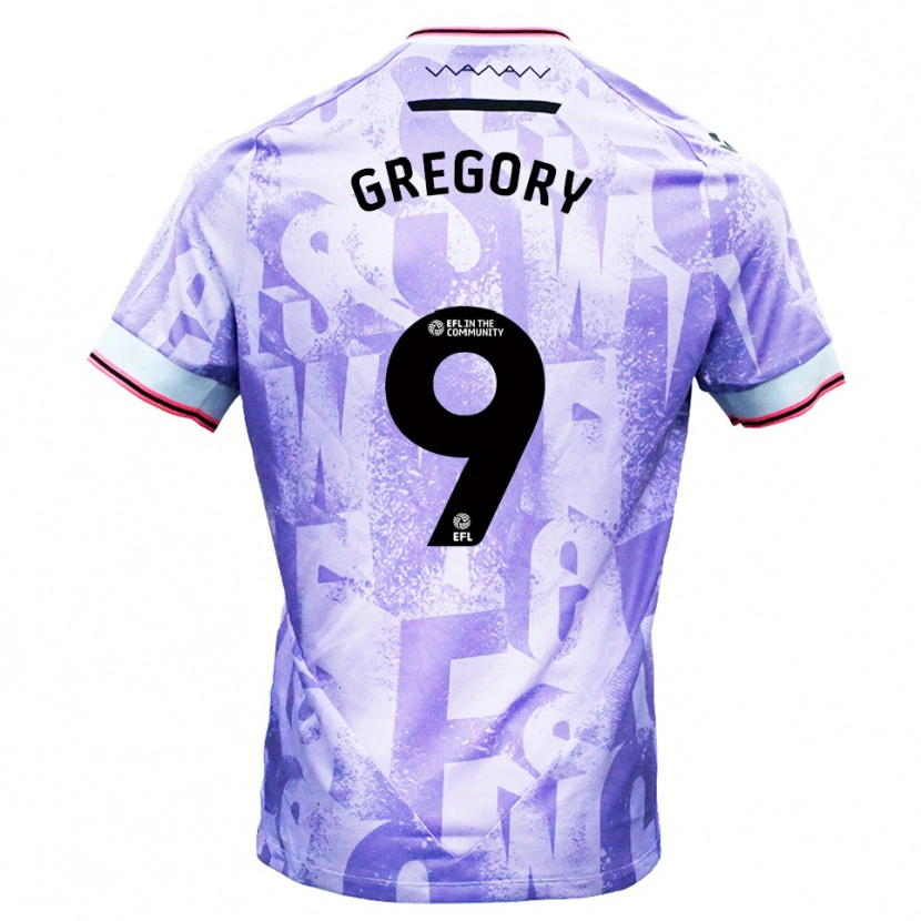 Danxen Herren Lee Gregory #9 Lila Weiß Auswärtstrikot Trikot 2025/26 T-Shirt Österreich