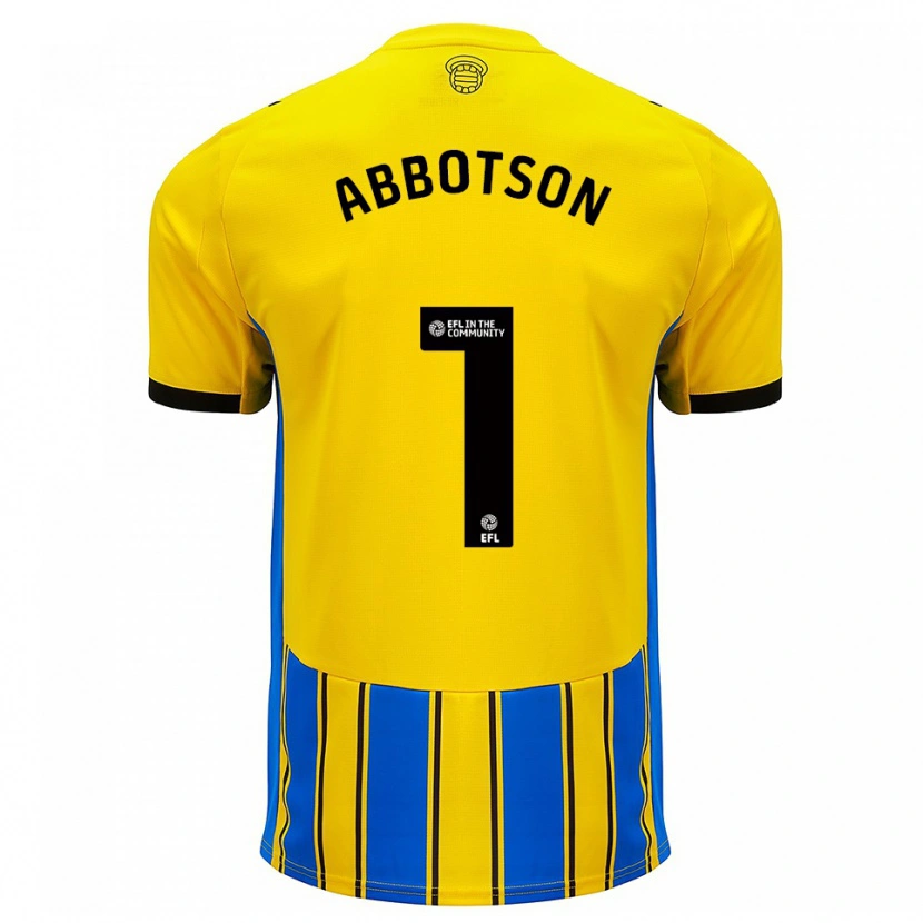 Danxen Herren Oscar Abbotson #1 Blau Gelb Auswärtstrikot Trikot 2025/26 T-Shirt Österreich