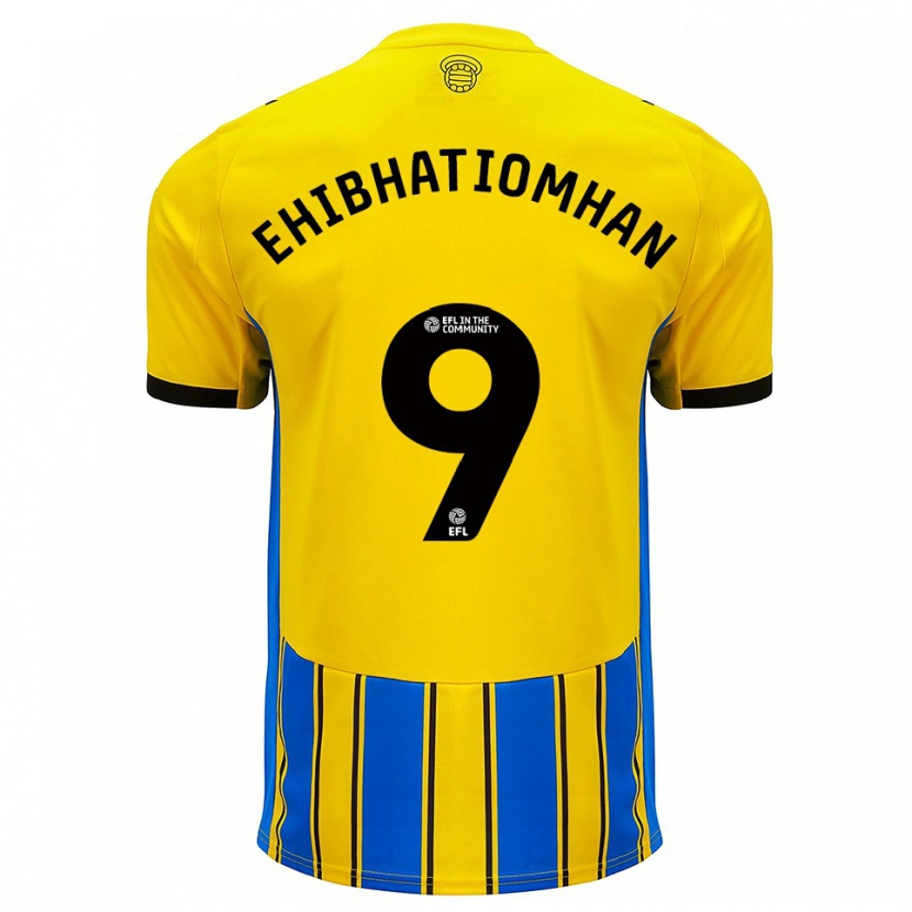 Danxen Herren Princewill Ehibhatiomhan #9 Blau Gelb Auswärtstrikot Trikot 2025/26 T-Shirt Österreich