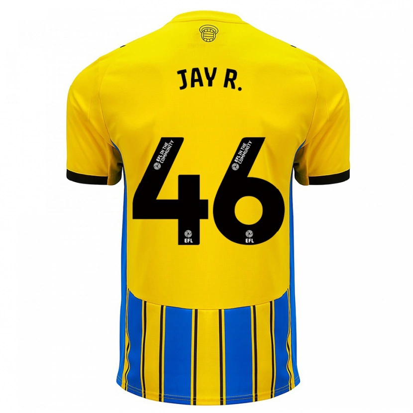 Danxen Herren Jay Robinson #46 Blau Gelb Auswärtstrikot Trikot 2025/26 T-Shirt Österreich