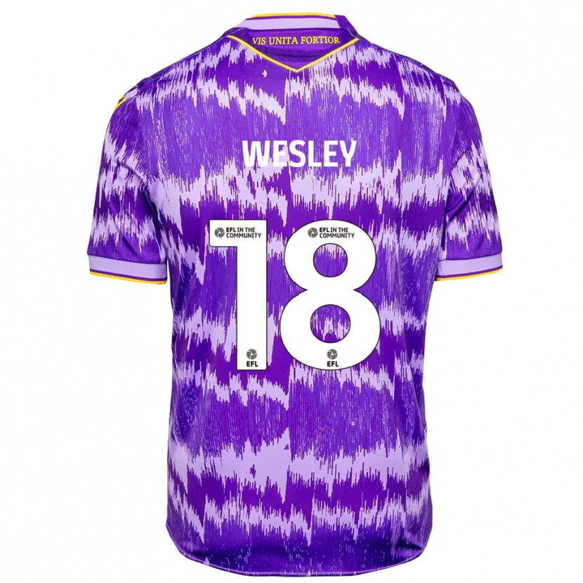 Danxen Herren Wesley Moraes #18 Lila Gelb Auswärtstrikot Trikot 2025/26 T-Shirt Österreich
