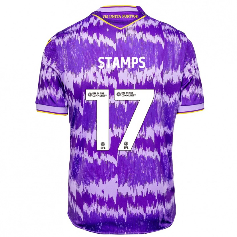 Danxen Herren Shannon Stamps #17 Lila Gelb Auswärtstrikot Trikot 2025/26 T-Shirt Österreich