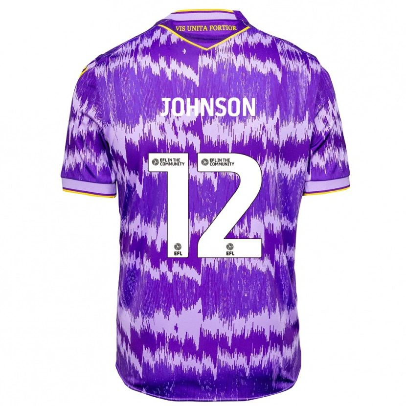 Danxen Herren Daniel Johnson #12 Lila Gelb Auswärtstrikot Trikot 2025/26 T-Shirt Österreich