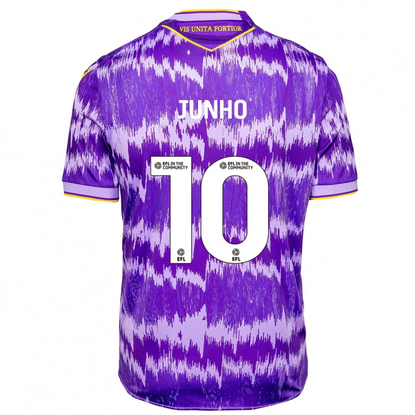 Danxen Herren Jun-Ho Bae #10 Lila Gelb Auswärtstrikot Trikot 2025/26 T-Shirt Österreich