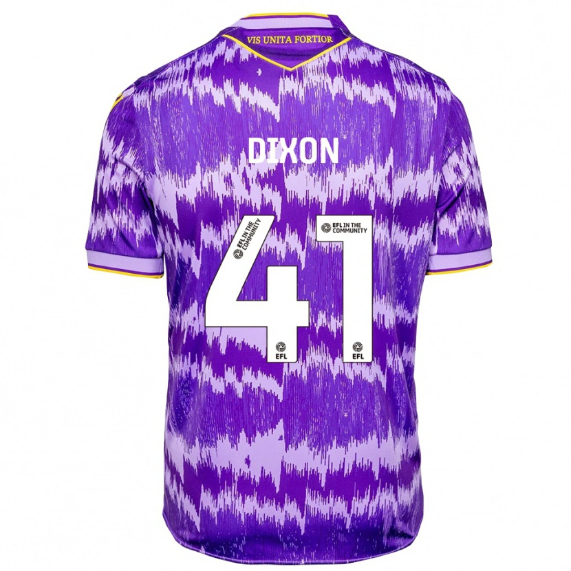 Danxen Herren Jaden Dixon #41 Lila Gelb Auswärtstrikot Trikot 2025/26 T-Shirt Österreich