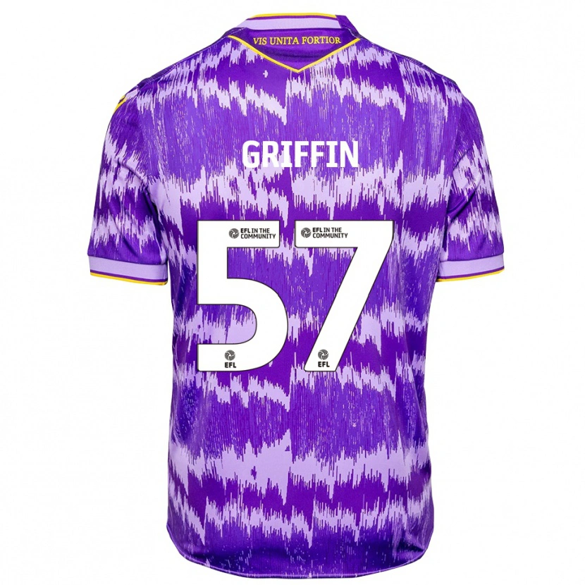 Danxen Herren Jake Griffin #57 Lila Gelb Auswärtstrikot Trikot 2025/26 T-Shirt Österreich