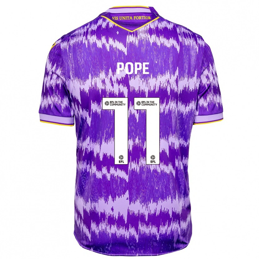 Danxen Herren Ollie Pope #11 Lila Gelb Auswärtstrikot Trikot 2025/26 T-Shirt Österreich