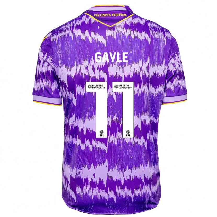 Danxen Herren Dwight Gayle #11 Lila Gelb Auswärtstrikot Trikot 2025/26 T-Shirt Österreich