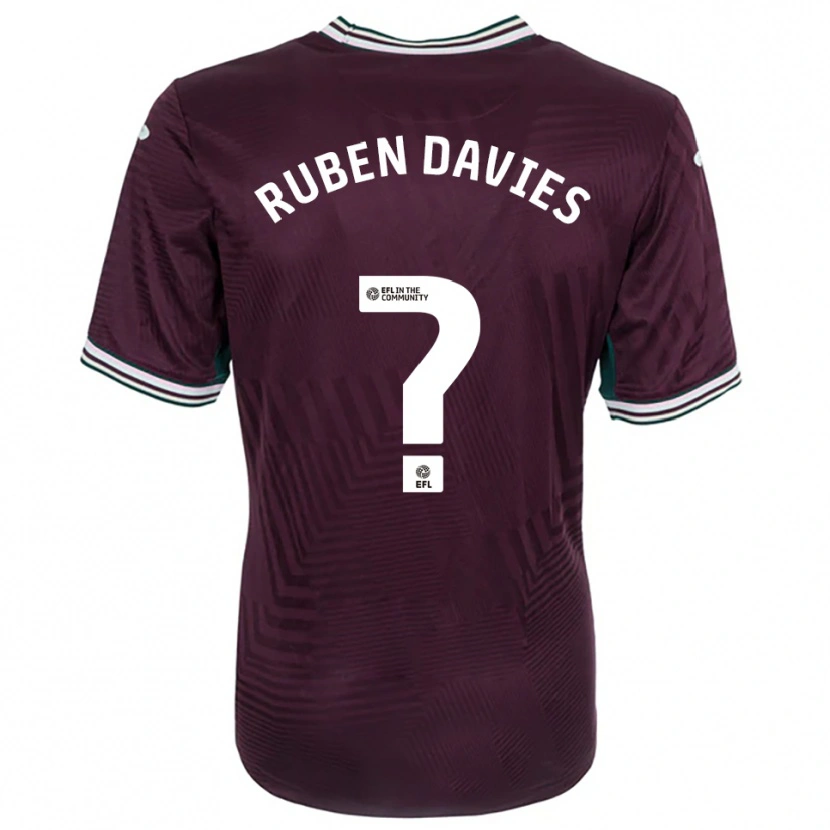 Danxen Herren Ruben Davies #0 Rostrot Weiß Auswärtstrikot Trikot 2025/26 T-Shirt Österreich
