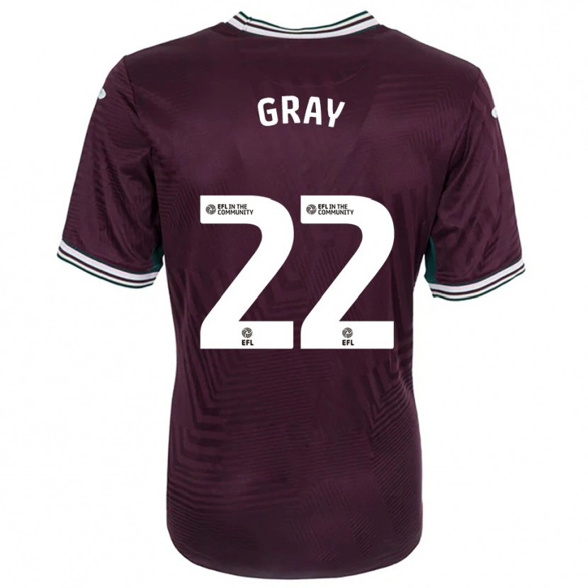 Danxen Herren Harvey Gray #22 Rostrot Weiß Auswärtstrikot Trikot 2025/26 T-Shirt Österreich