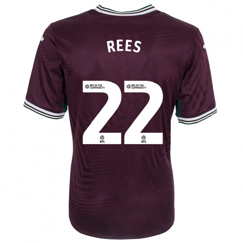Danxen Herren Nia Rees #22 Rostrot Weiß Auswärtstrikot Trikot 2025/26 T-Shirt Österreich