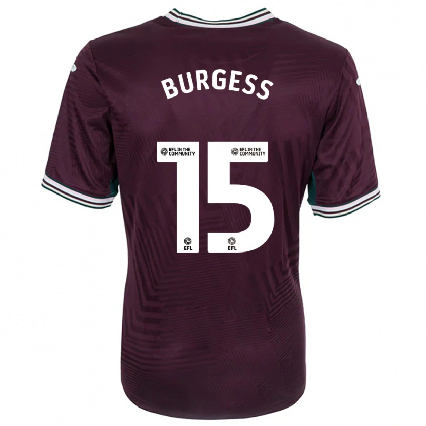 Danxen Herren Cameron Burgess #15 Rostrot Weiß Auswärtstrikot Trikot 2025/26 T-Shirt Österreich