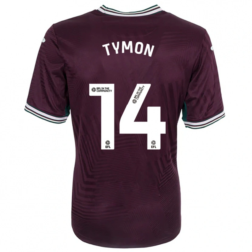 Danxen Herren Josh Tymon #14 Rostrot Weiß Auswärtstrikot Trikot 2025/26 T-Shirt Österreich