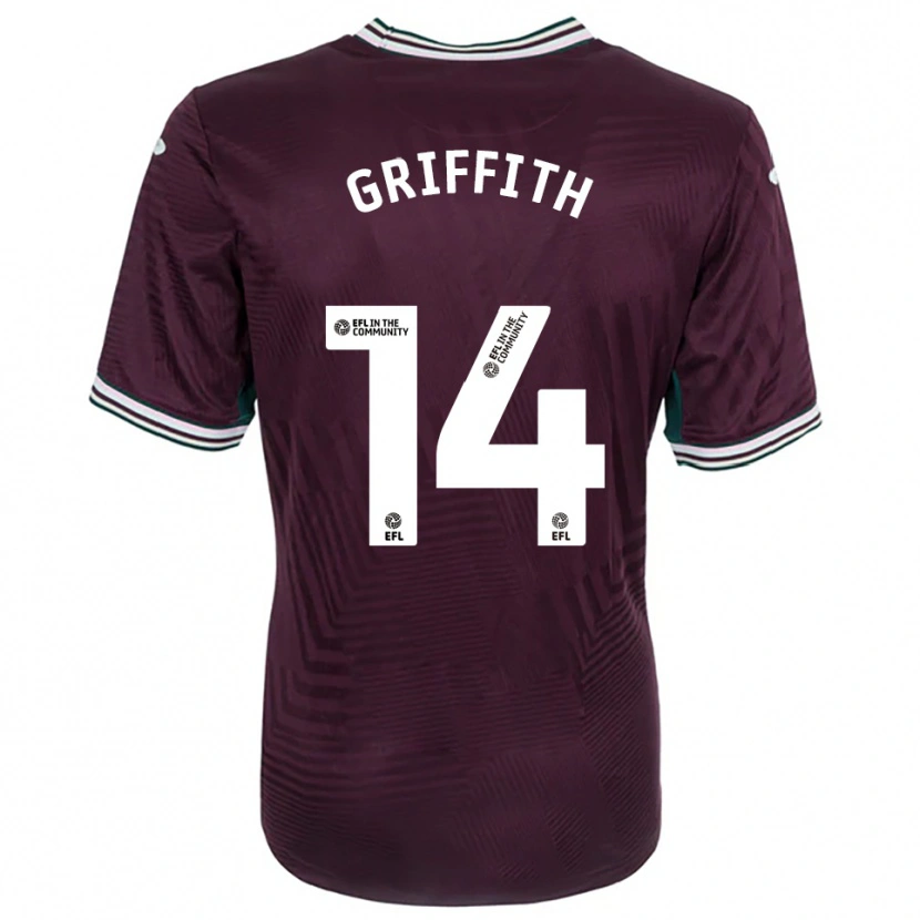 Danxen Herren Yori Griffith #14 Rostrot Weiß Auswärtstrikot Trikot 2025/26 T-Shirt Österreich
