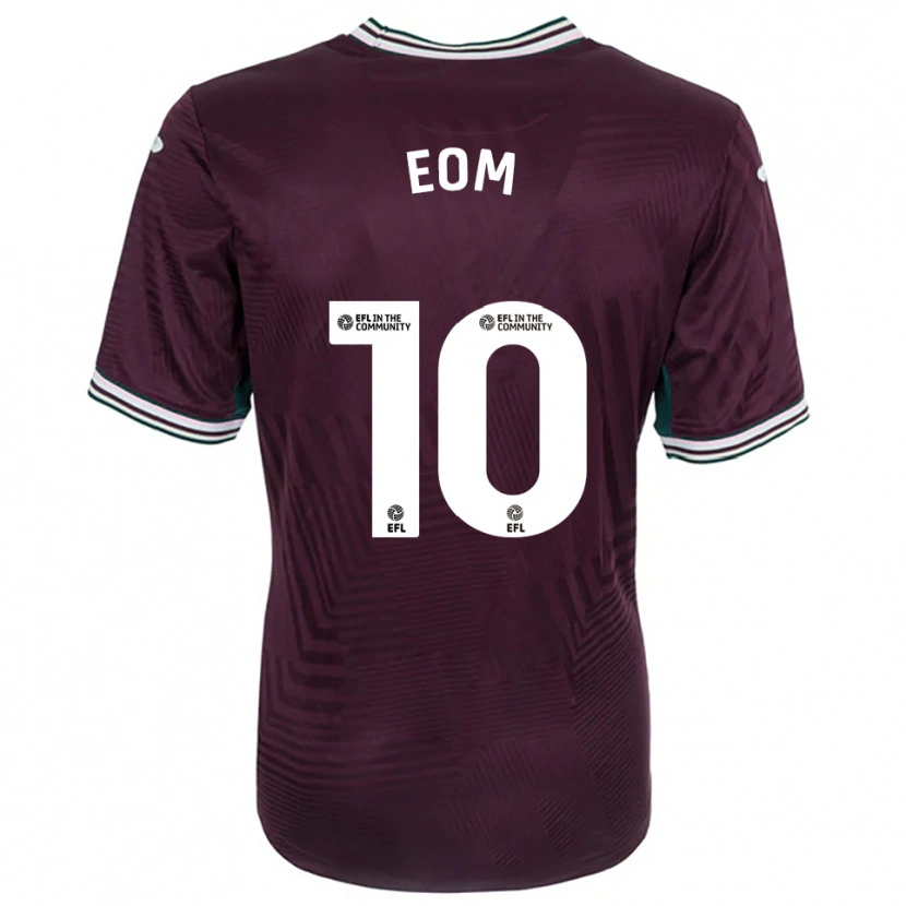 Danxen Herren Ji-Sung Eom #10 Rostrot Weiß Auswärtstrikot Trikot 2025/26 T-Shirt Österreich