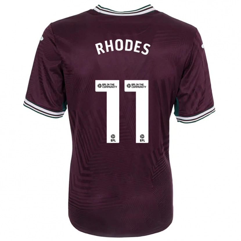 Danxen Herren Kai Rhodes #11 Rostrot Weiß Auswärtstrikot Trikot 2025/26 T-Shirt Österreich