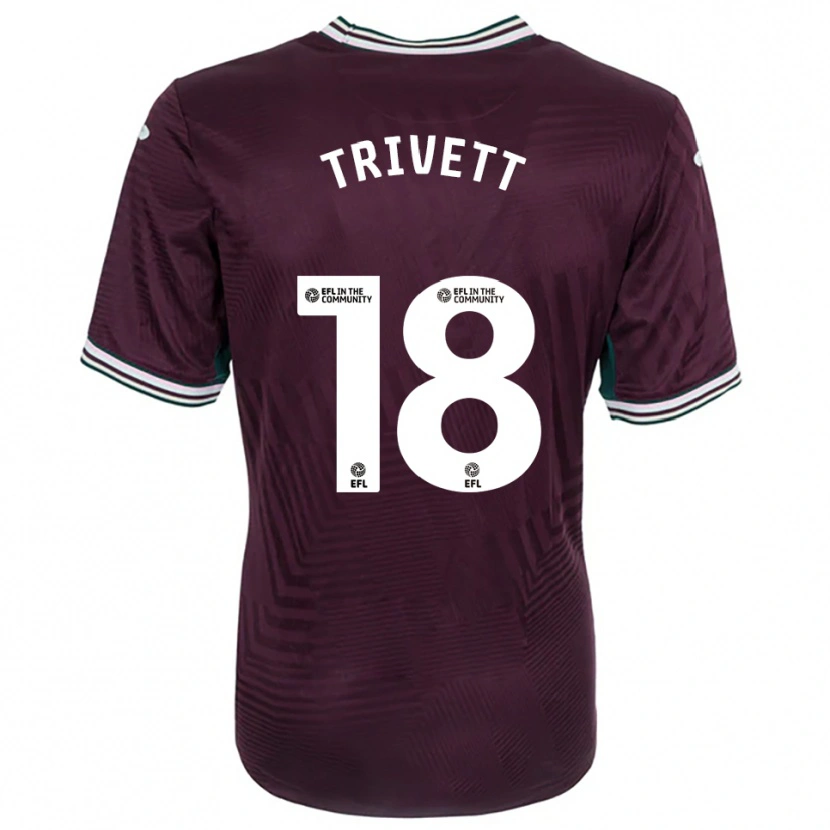 Danxen Herren Taite Trivett #18 Rostrot Weiß Auswärtstrikot Trikot 2025/26 T-Shirt Österreich