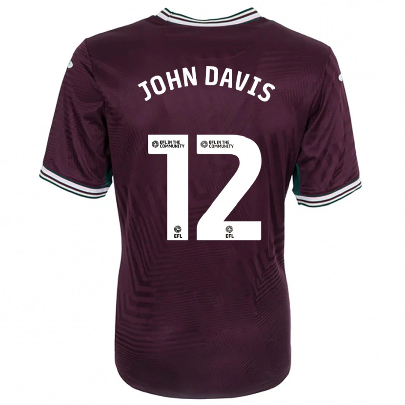 Danxen Herren Stacey John-Davis #12 Rostrot Weiß Auswärtstrikot Trikot 2025/26 T-Shirt Österreich