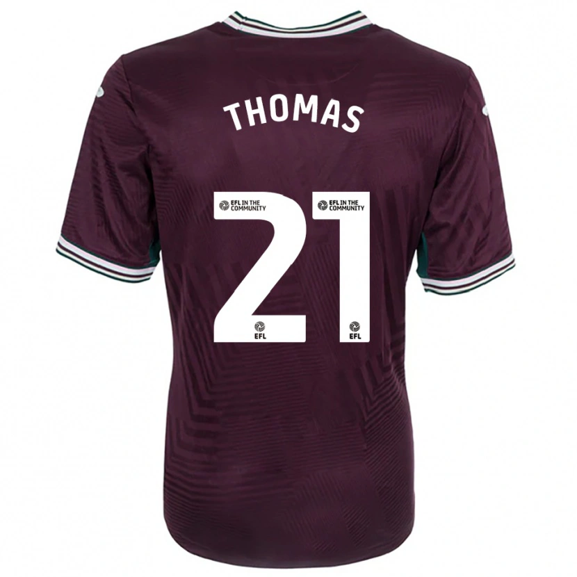 Danxen Herren Emily Thomas #21 Rostrot Weiß Auswärtstrikot Trikot 2025/26 T-Shirt Österreich