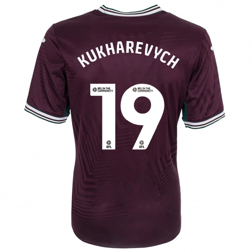 Danxen Herren Mykola Kukharevych #19 Rostrot Weiß Auswärtstrikot Trikot 2025/26 T-Shirt Österreich