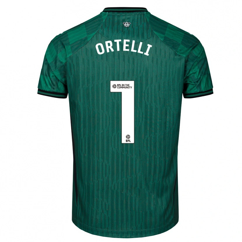 Danxen Herren Gabriel Ortelli #1 Grün Schwarz Auswärtstrikot Trikot 2025/26 T-Shirt Österreich
