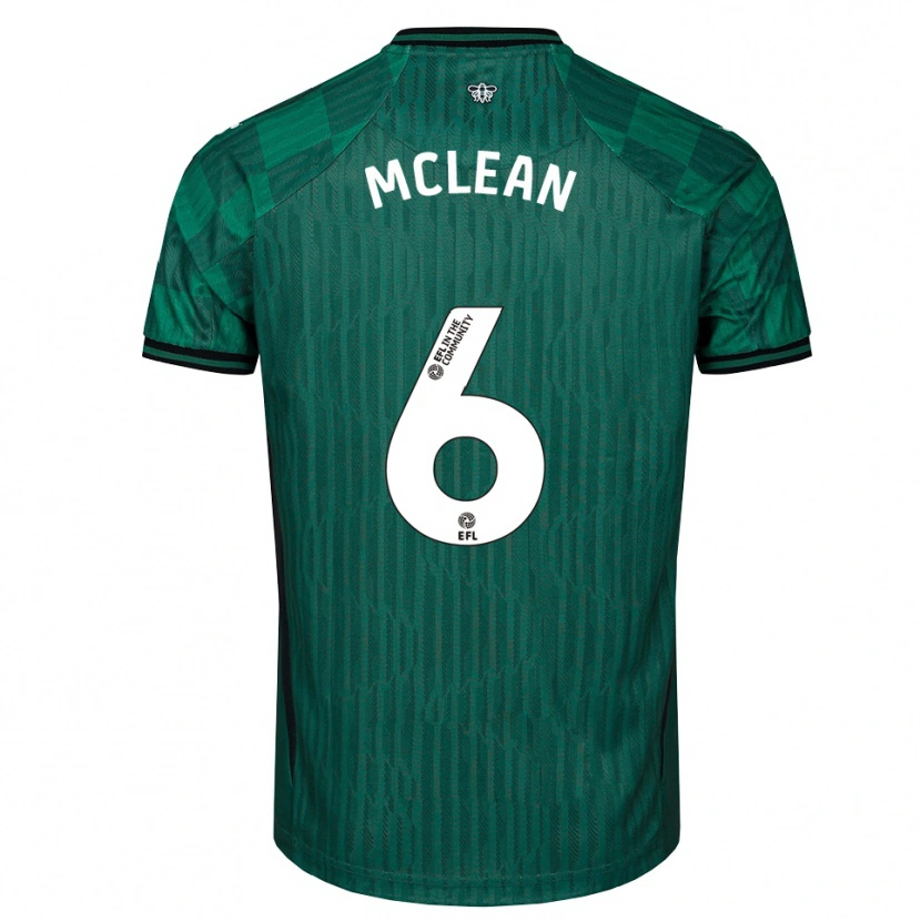 Danxen Herren Sophie Mclean #6 Grün Schwarz Auswärtstrikot Trikot 2025/26 T-Shirt Österreich