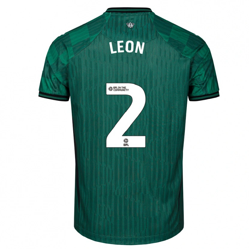 Danxen Herren Lucía León #2 Grün Schwarz Auswärtstrikot Trikot 2025/26 T-Shirt Österreich