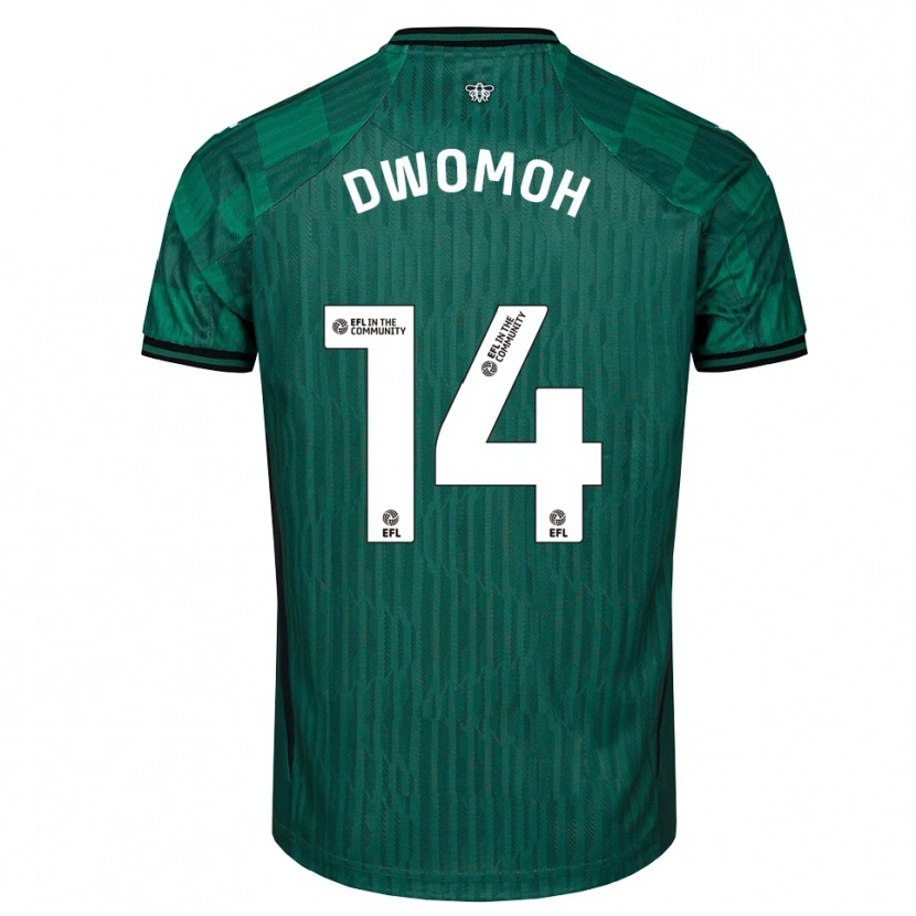 Danxen Herren Pierre Dwomoh #14 Grün Schwarz Auswärtstrikot Trikot 2025/26 T-Shirt Österreich