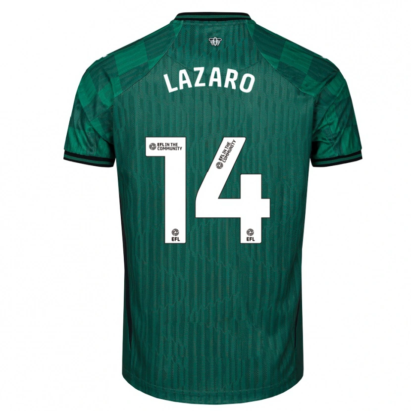 Danxen Herren Maia Lazaro #14 Grün Schwarz Auswärtstrikot Trikot 2025/26 T-Shirt Österreich