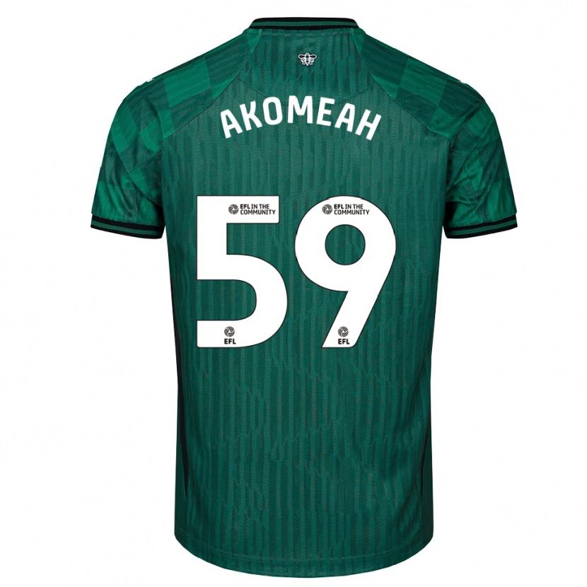 Danxen Herren Travis Akomeah #59 Grün Schwarz Auswärtstrikot Trikot 2025/26 T-Shirt Österreich