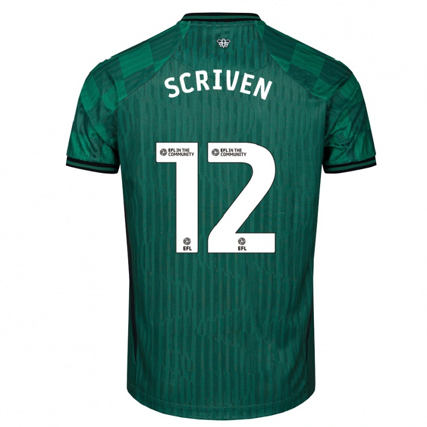 Danxen Herren Jonny Scriven #12 Grün Schwarz Auswärtstrikot Trikot 2025/26 T-Shirt Österreich