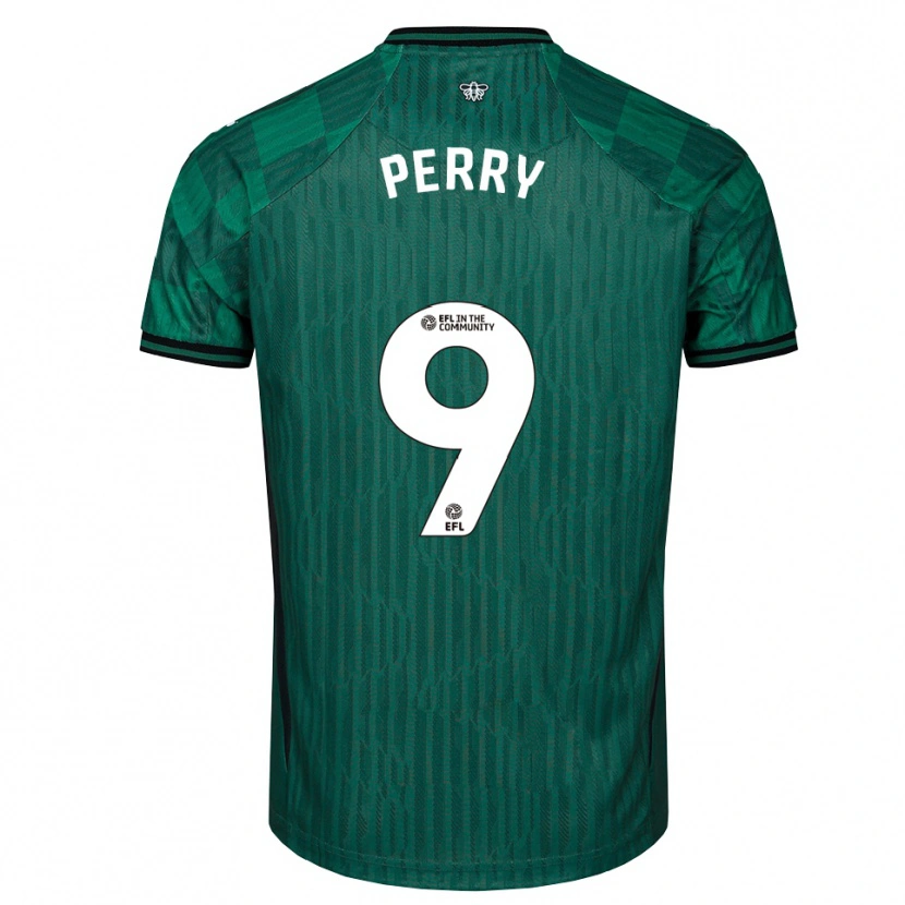 Danxen Herren Madison Perry #9 Grün Schwarz Auswärtstrikot Trikot 2025/26 T-Shirt Österreich