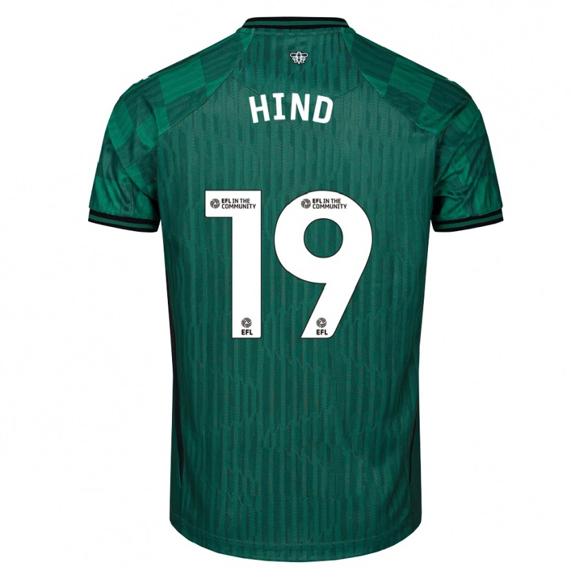 Danxen Herren Daisy Hind #19 Grün Schwarz Auswärtstrikot Trikot 2025/26 T-Shirt Österreich