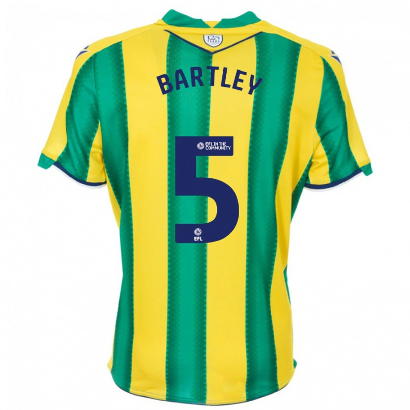 Danxen Herren Kyle Bartley #5 Gelb Grün Auswärtstrikot Trikot 2025/26 T-Shirt Österreich