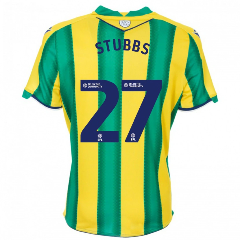 Danxen Herren Olivia Stubbs #27 Gelb Grün Auswärtstrikot Trikot 2025/26 T-Shirt Österreich