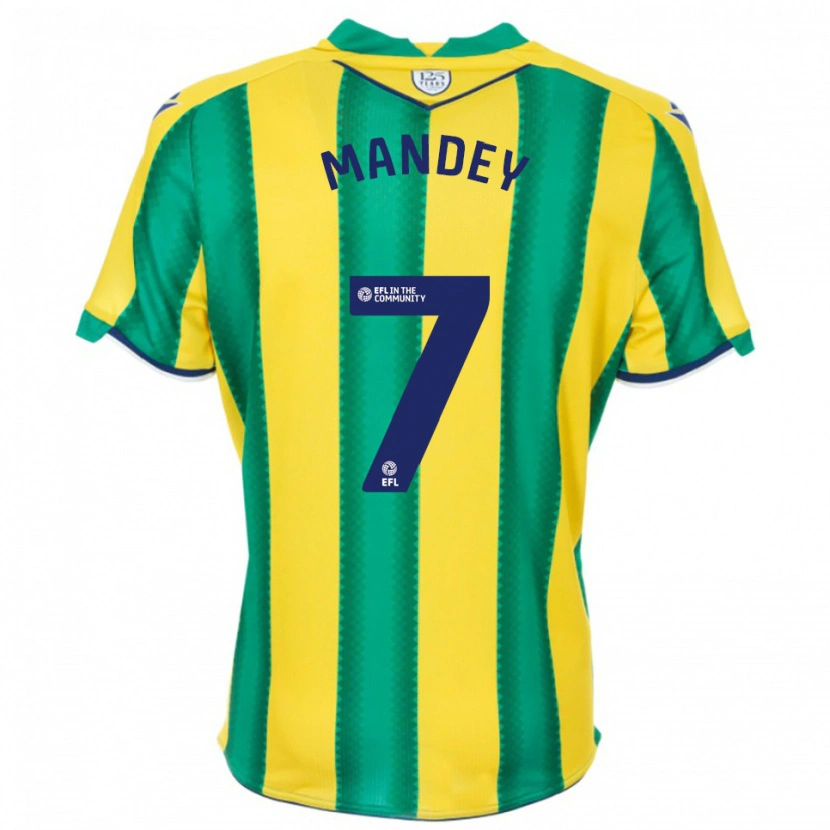 Danxen Herren Souleyman Mandey #7 Gelb Grün Auswärtstrikot Trikot 2025/26 T-Shirt Österreich