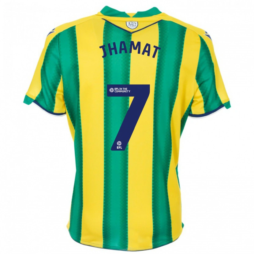 Danxen Herren Simran Jhamat #7 Gelb Grün Auswärtstrikot Trikot 2025/26 T-Shirt Österreich