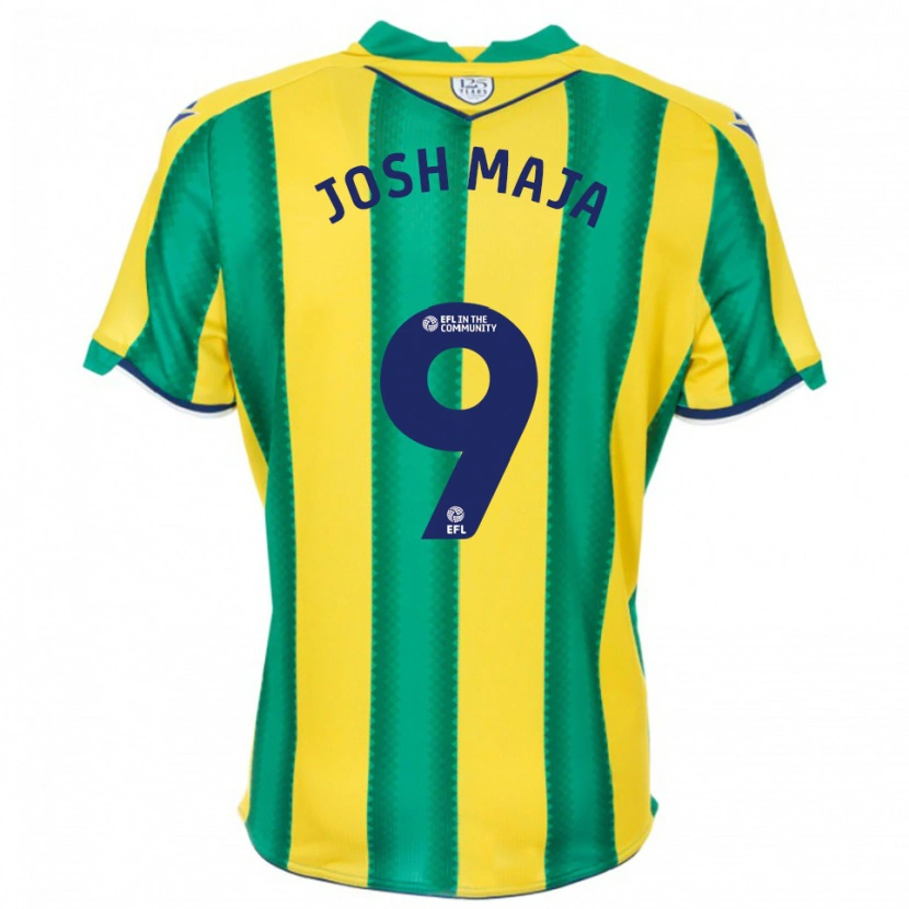 Danxen Herren Josh Maja #9 Gelb Grün Auswärtstrikot Trikot 2025/26 T-Shirt Österreich