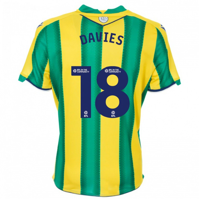 Danxen Herren Jessica Davies #18 Gelb Grün Auswärtstrikot Trikot 2025/26 T-Shirt Österreich