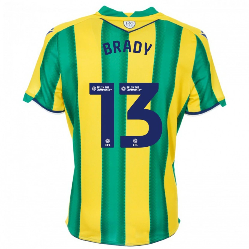 Danxen Herren Louis Brady #13 Gelb Grün Auswärtstrikot Trikot 2025/26 T-Shirt Österreich
