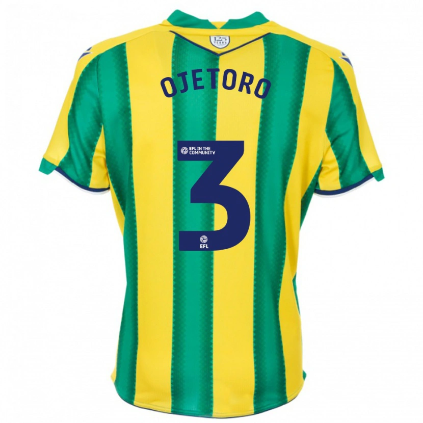 Danxen Herren Wahab Ojetoro #3 Gelb Grün Auswärtstrikot Trikot 2025/26 T-Shirt Österreich