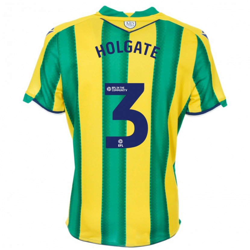 Danxen Herren Mason Holgate #3 Gelb Grün Auswärtstrikot Trikot 2025/26 T-Shirt Österreich