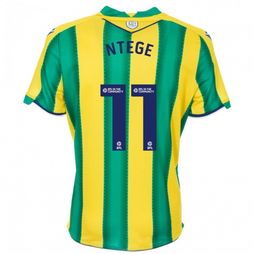 Danxen Herren Torin Ntege #11 Gelb Grün Auswärtstrikot Trikot 2025/26 T-Shirt Österreich