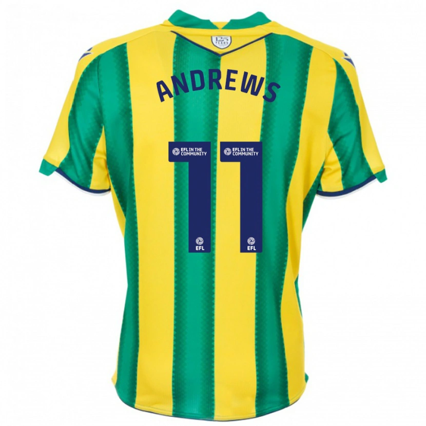 Danxen Herren Marli Rhodes-Andrews #11 Gelb Grün Auswärtstrikot Trikot 2025/26 T-Shirt Österreich