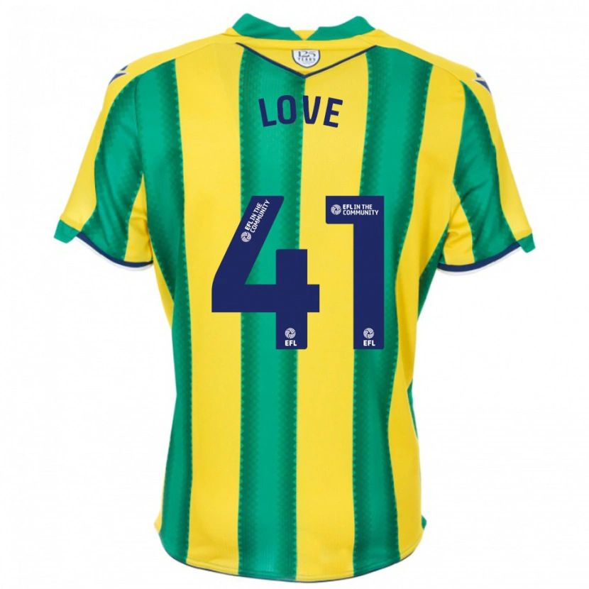 Danxen Herren Layton Love #41 Gelb Grün Auswärtstrikot Trikot 2025/26 T-Shirt Österreich
