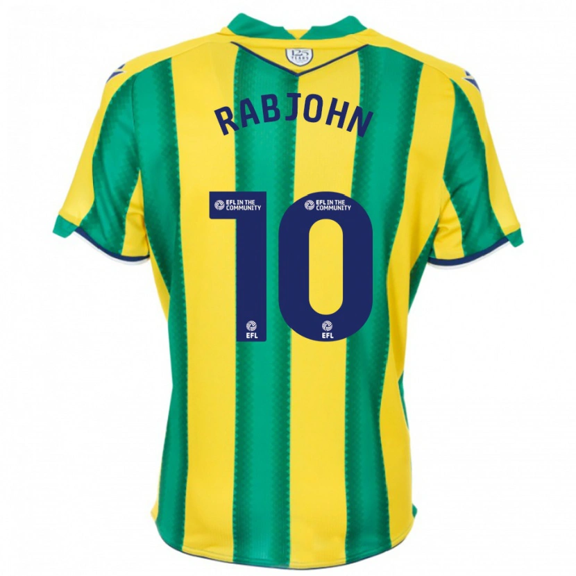 Danxen Herren Olivia Rabjohn #10 Gelb Grün Auswärtstrikot Trikot 2025/26 T-Shirt Österreich