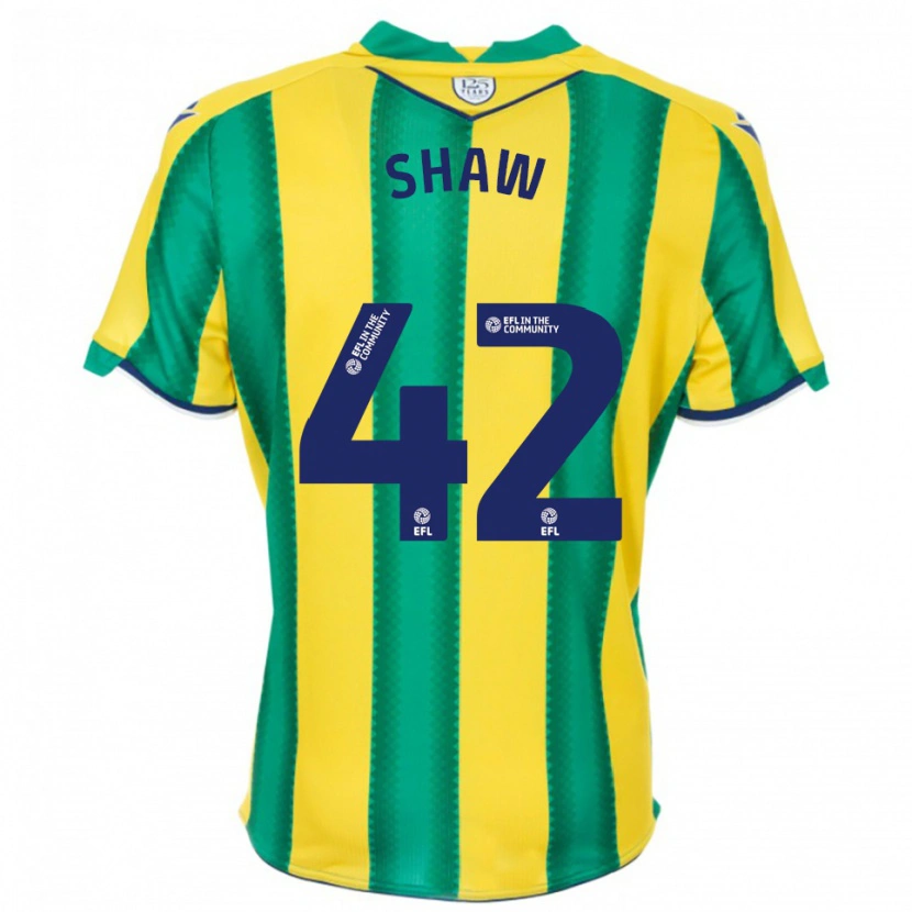 Danxen Herren Josh Shaw #42 Gelb Grün Auswärtstrikot Trikot 2025/26 T-Shirt Österreich