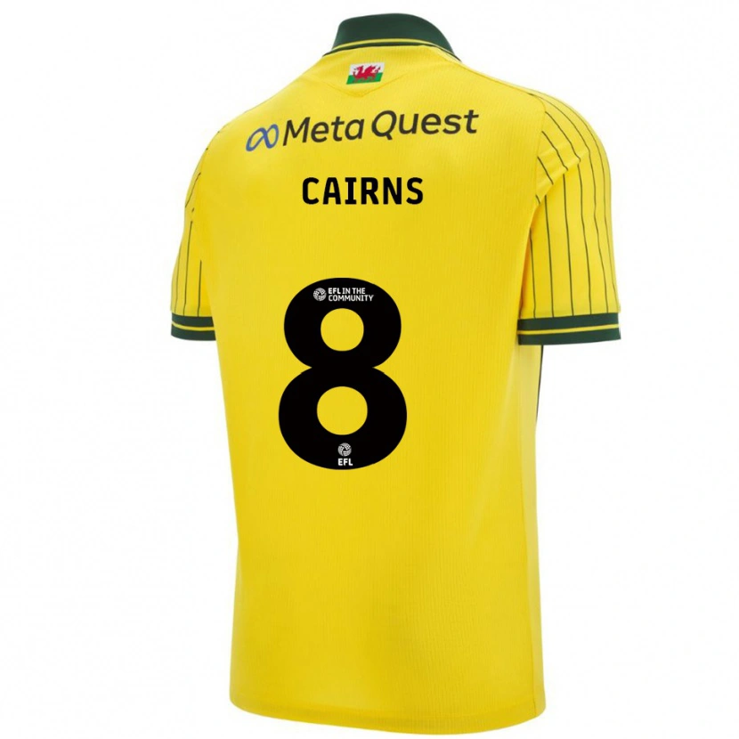 Danxen Herren Brooke Cairns #8 Gelb Grün Auswärtstrikot Trikot 2025/26 T-Shirt Österreich